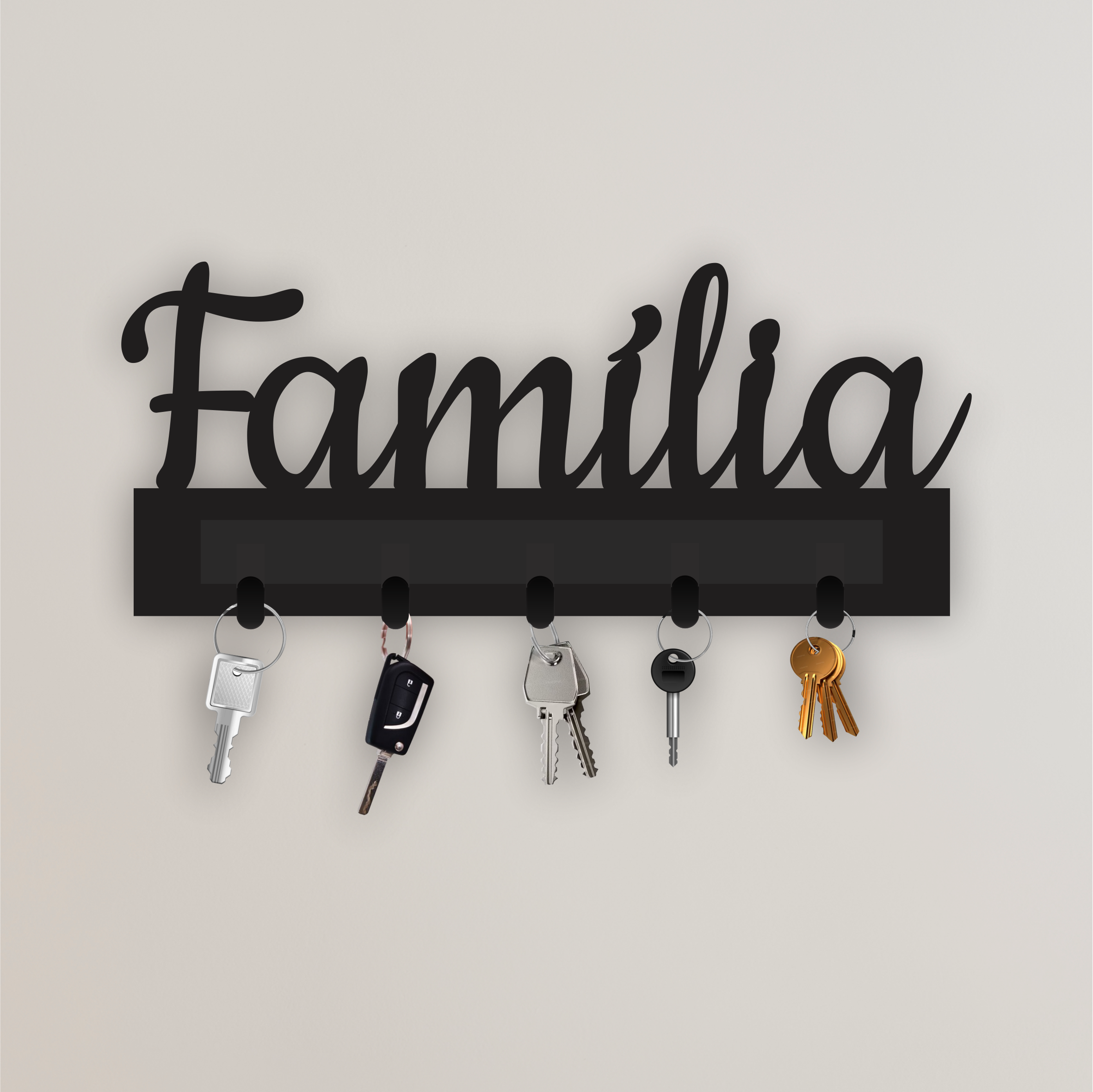 Porta-chaves De Parede Família