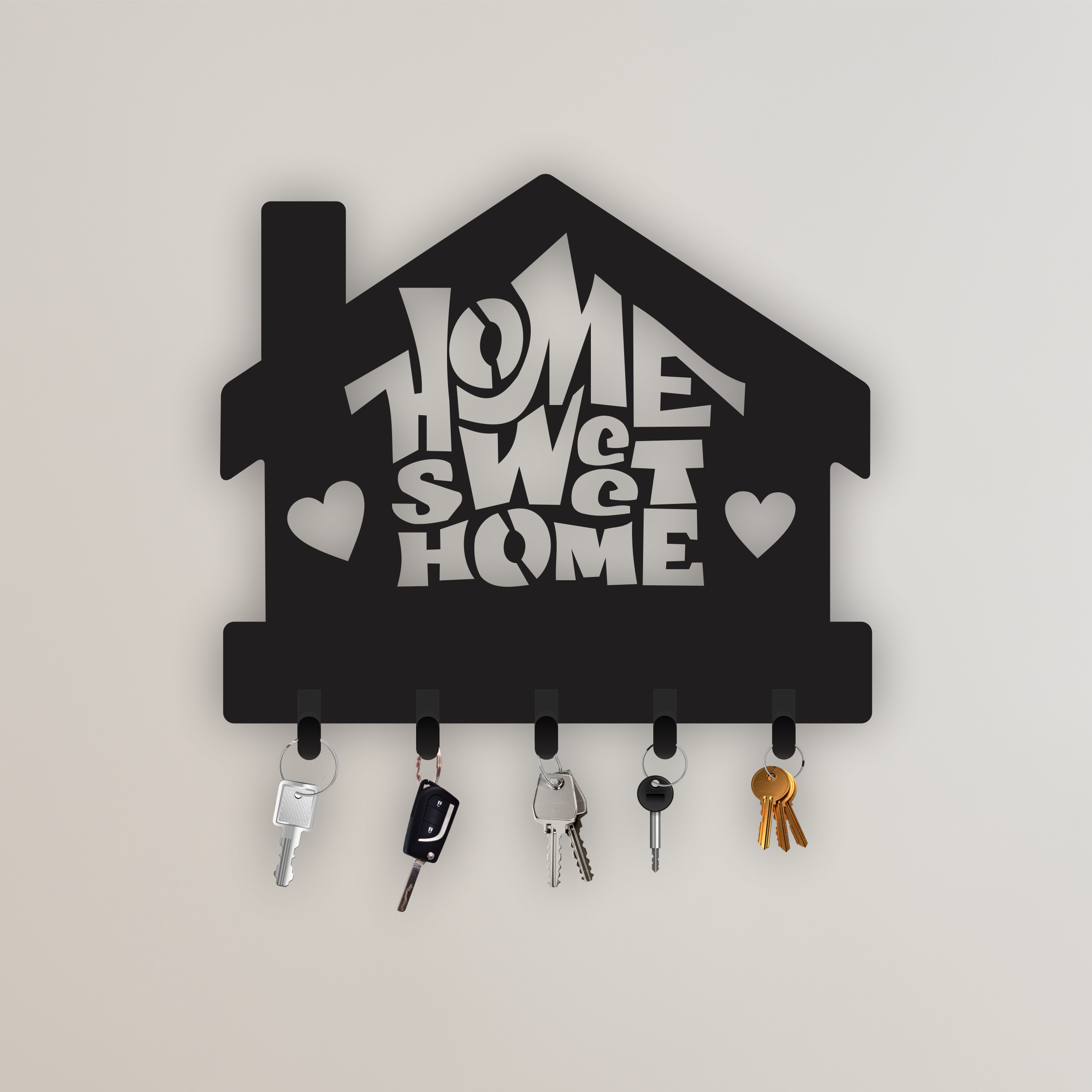 Porta-chaves De Parede Home Sweet Home