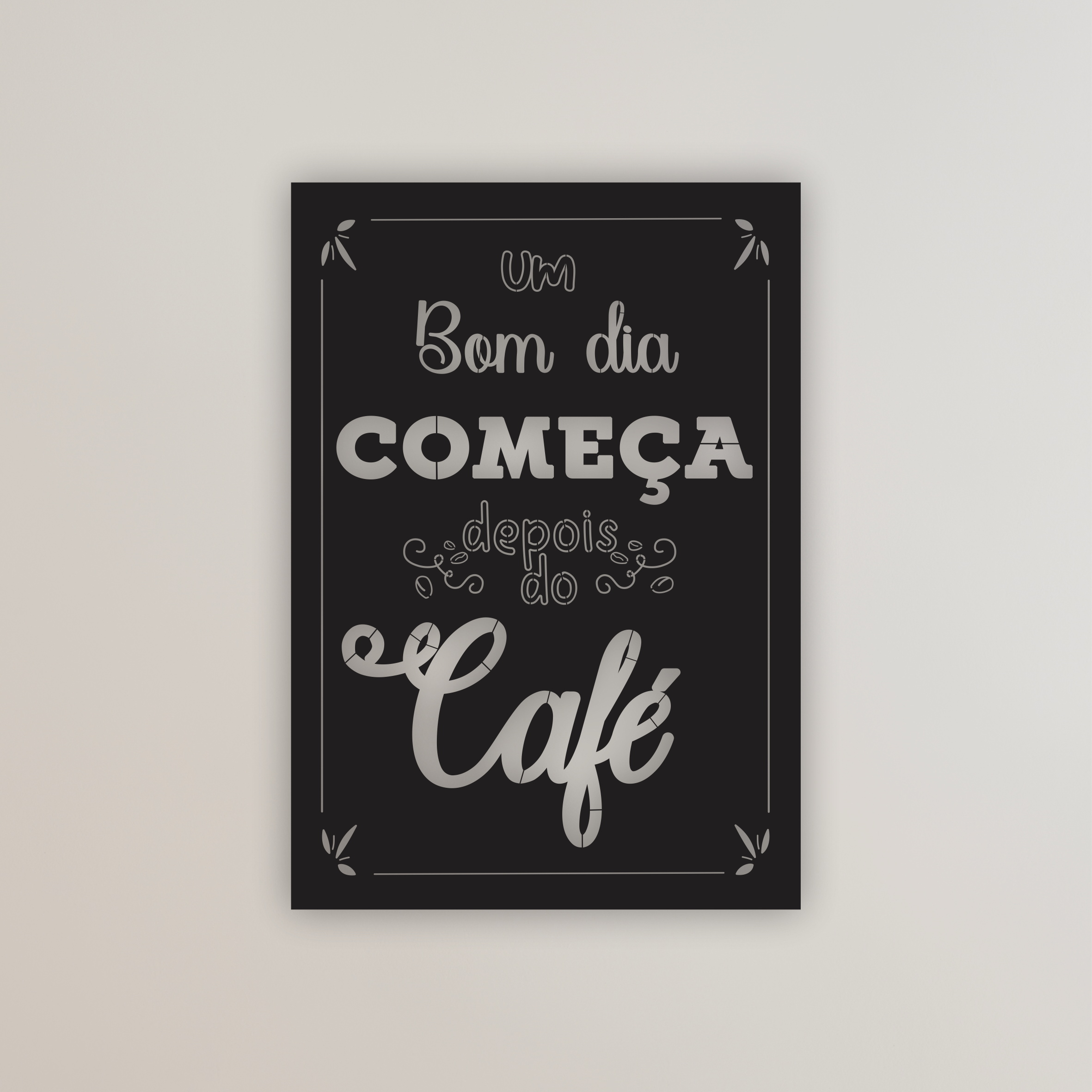 Placa Para Cantinho Do Café Tamanho A4 Um Bom Dia Começa Depois Do Café