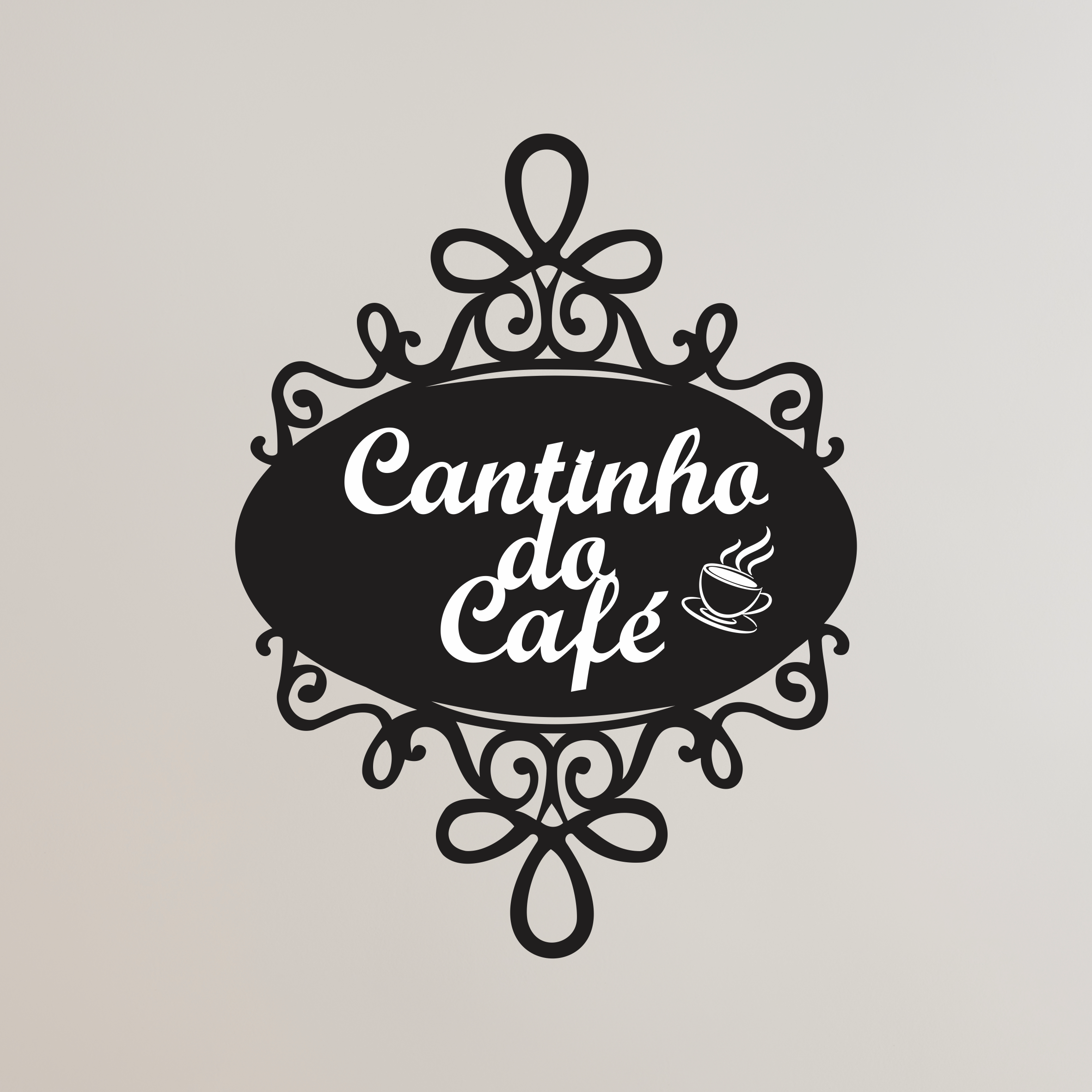 Placa Para Cantinho Do Café Com Arabescos E Letreiro Decorativo