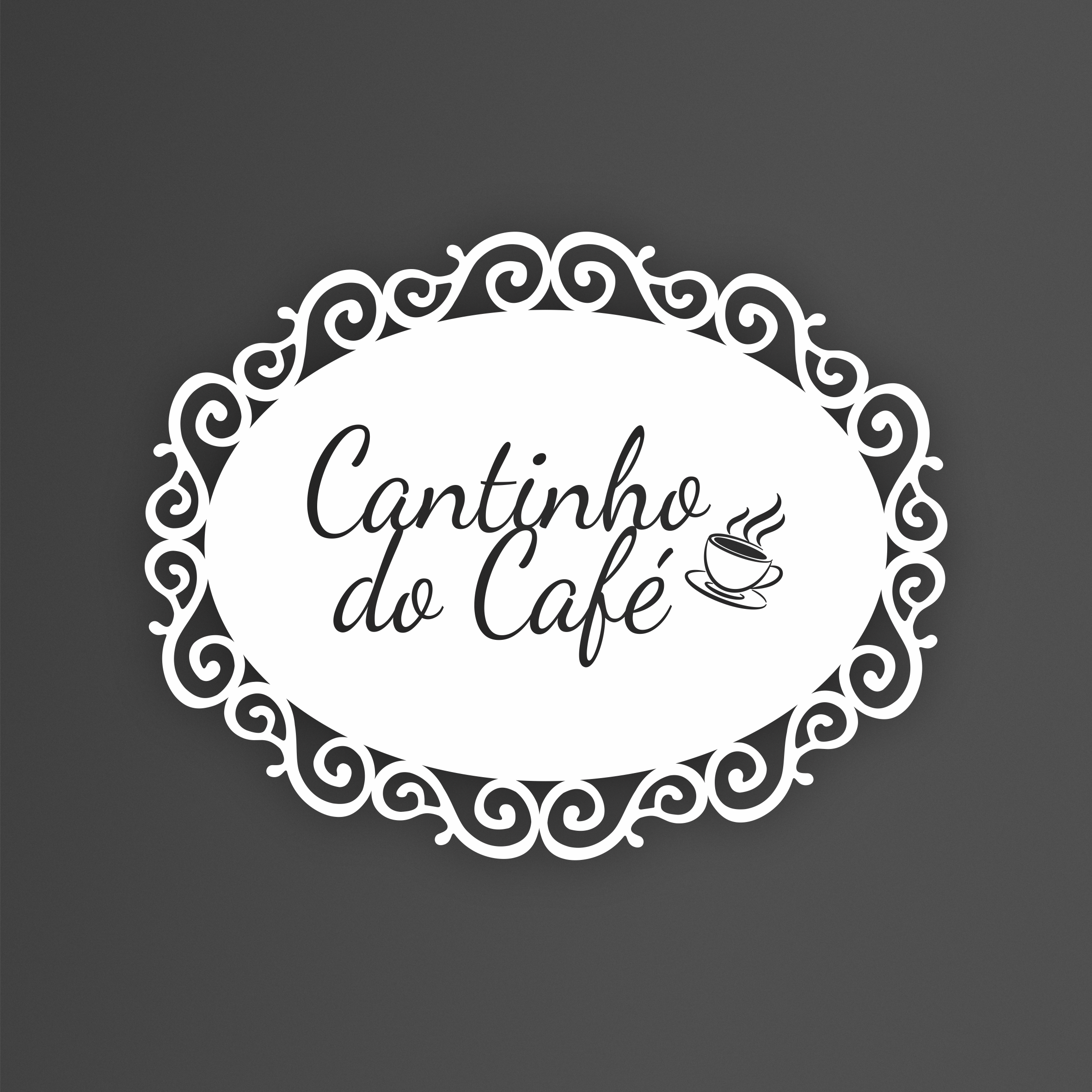 Placa Para Cantinho Do Café Com Arabescos